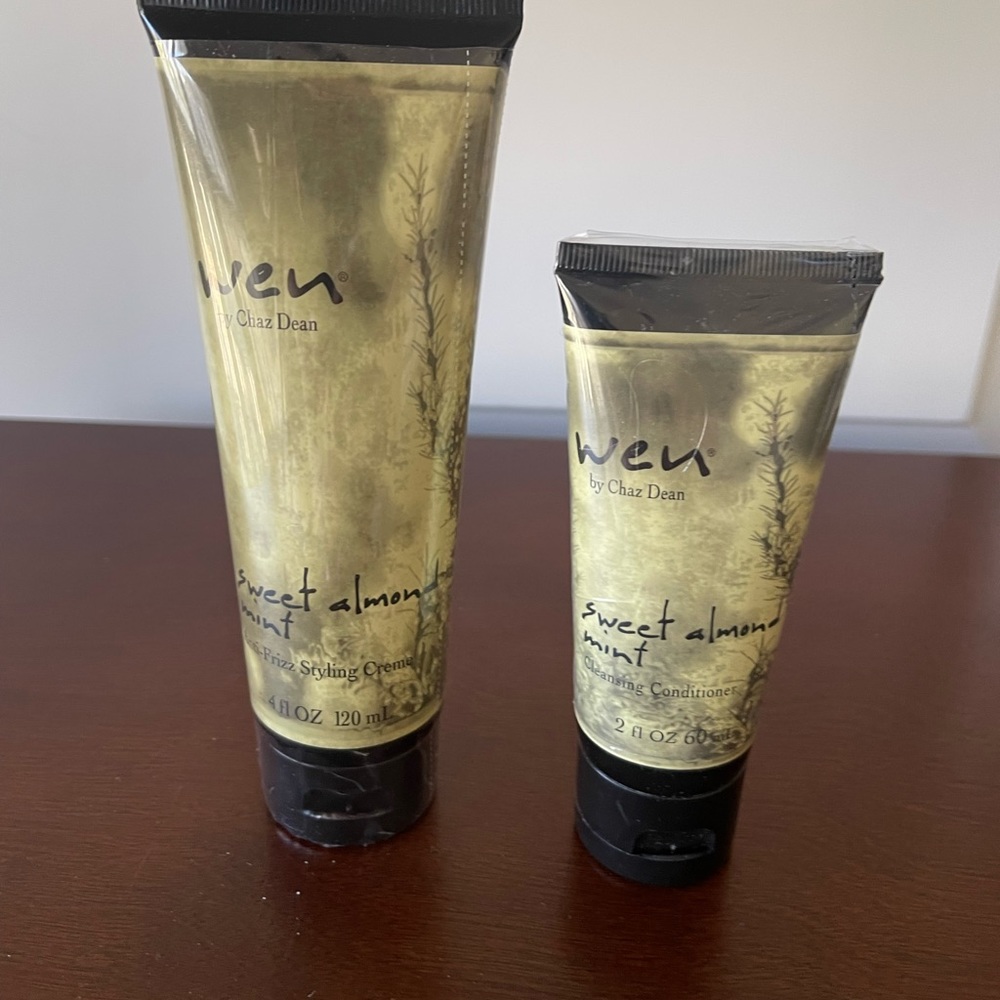 🌟HOST PICK Wen by Chaz Dean Sweet Almond Mint AntiFrizz Cream & Conditioner NWT